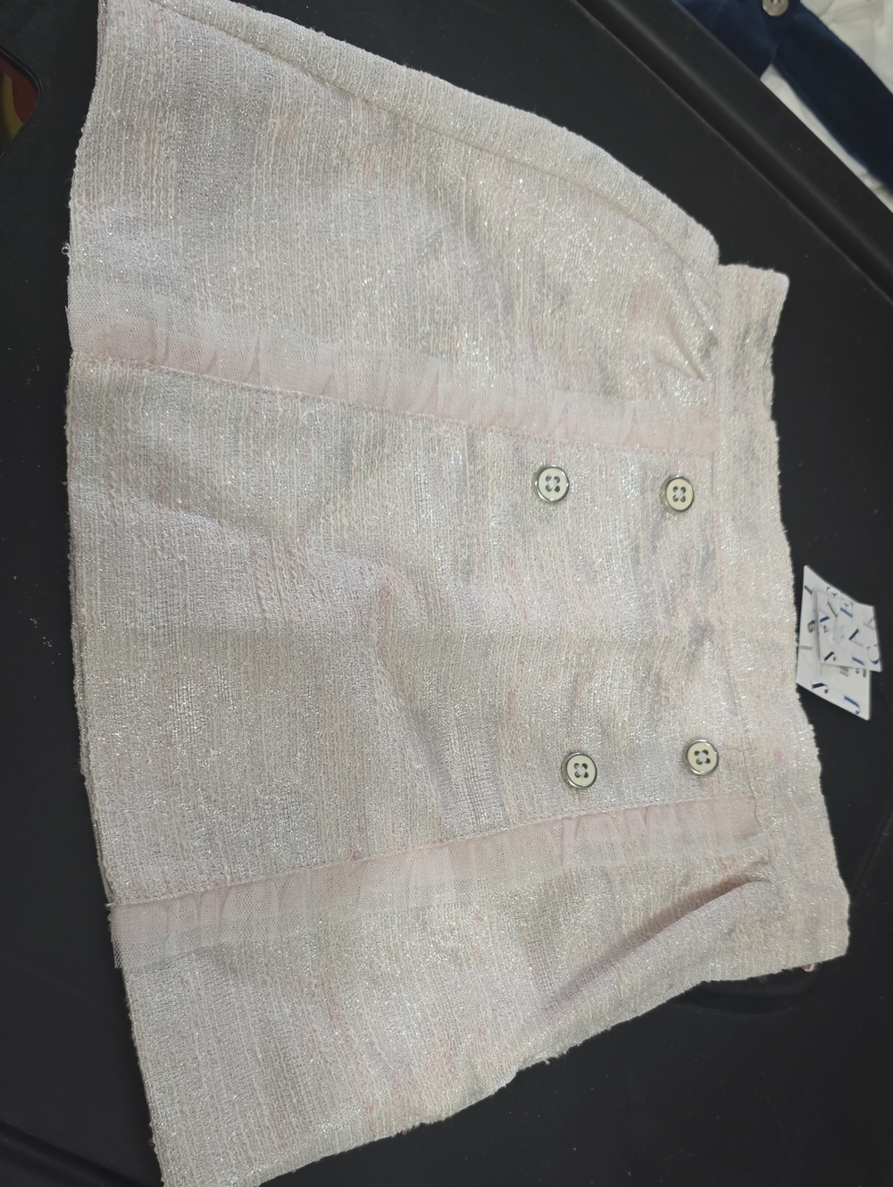 Girls Janie And Jack Pink Twead Skirt. New. Size 4.